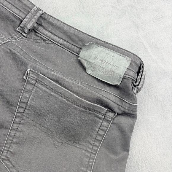 Diesel Thavar Jeans Men's 33x30 Black Stretch Denim Slim-Skinny Grunge Skater - Picture 6 of 14